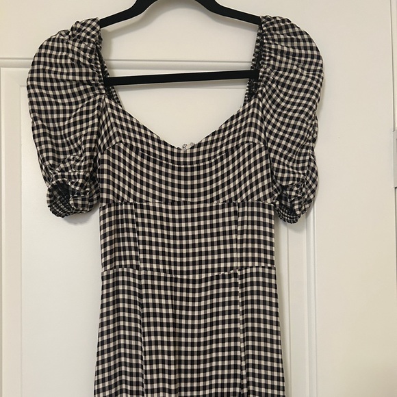 Reformation Bandit Dress in April Check - Picture 9 of 9